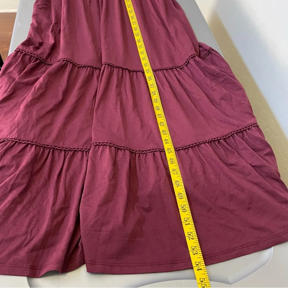 Boden 10R Women's Shirred Waist Tier Midi Dress Western Boho Prairie Cottage NEW - Picture 13 of 13